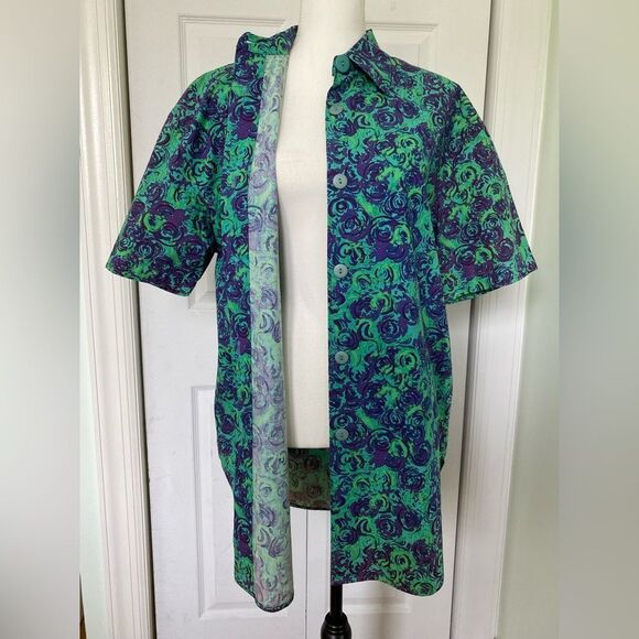 Oversized Vintage Button Down Blouse - Picture 3 of 7